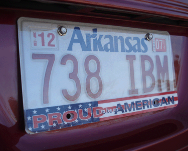Proud to be an American License Plate Protector